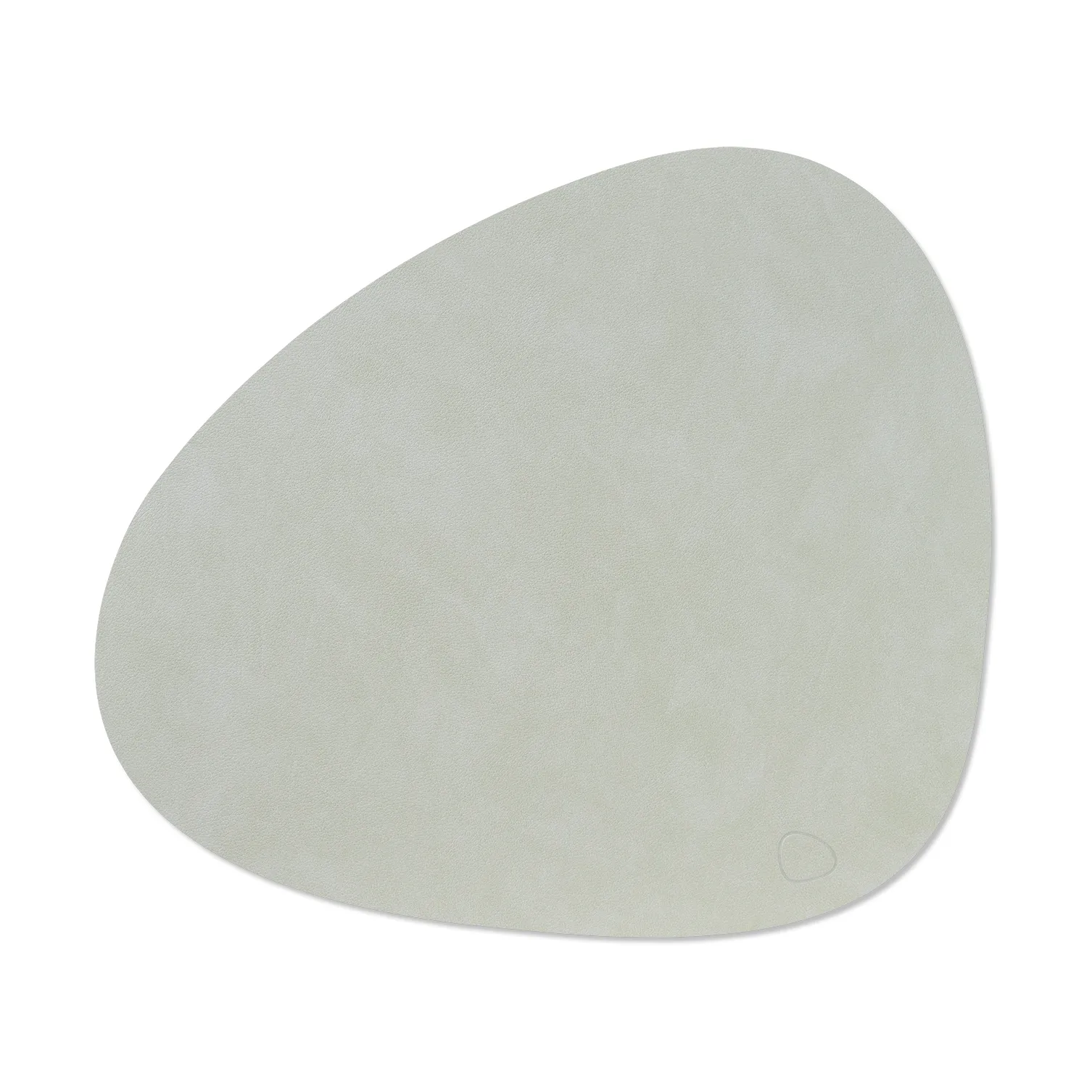 Nupo placemat curve L, metallic (stone grey) LIND DNA