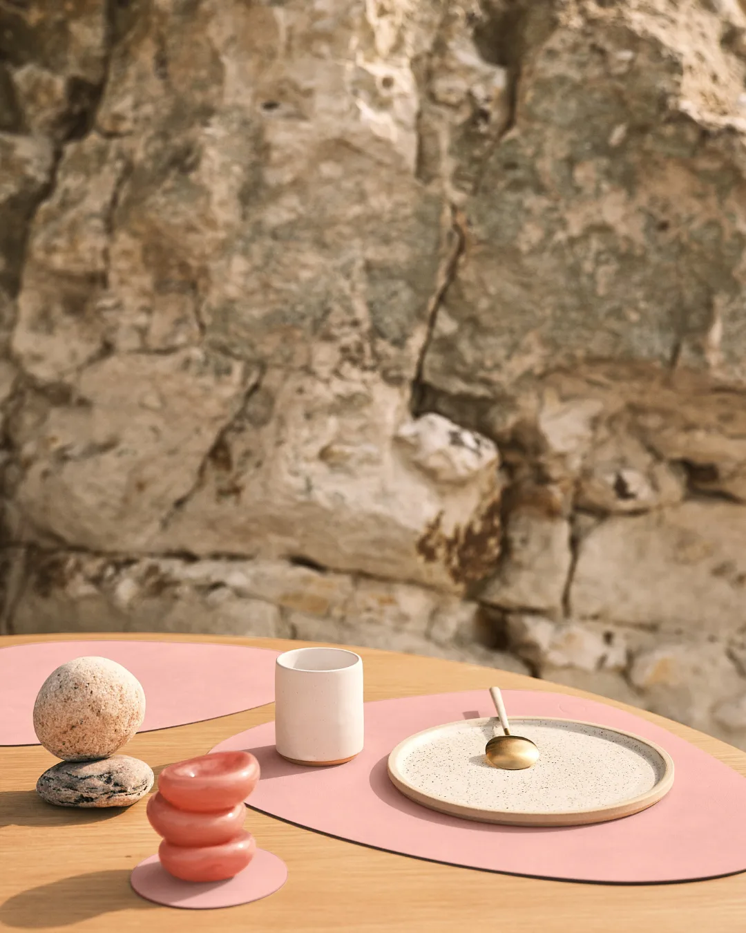 Nupo placemat curve L, pink LIND DNA