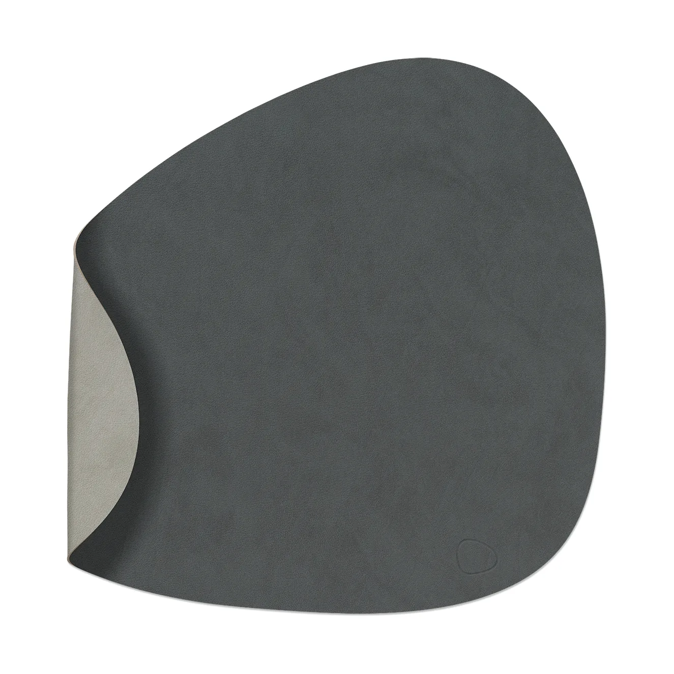 Nupo placemat reversible curve L 1 pc, anthracite-light grey LIND DNA