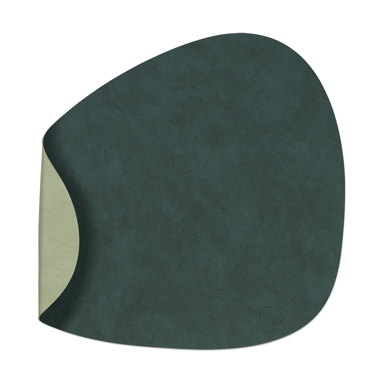 Nupo placemat reversible curve L 1 pc, Dark green-olive green LIND DNA