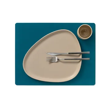 Nupo placemat reversible square L 1 pc - Midnight blue-petrol - LIND DNA