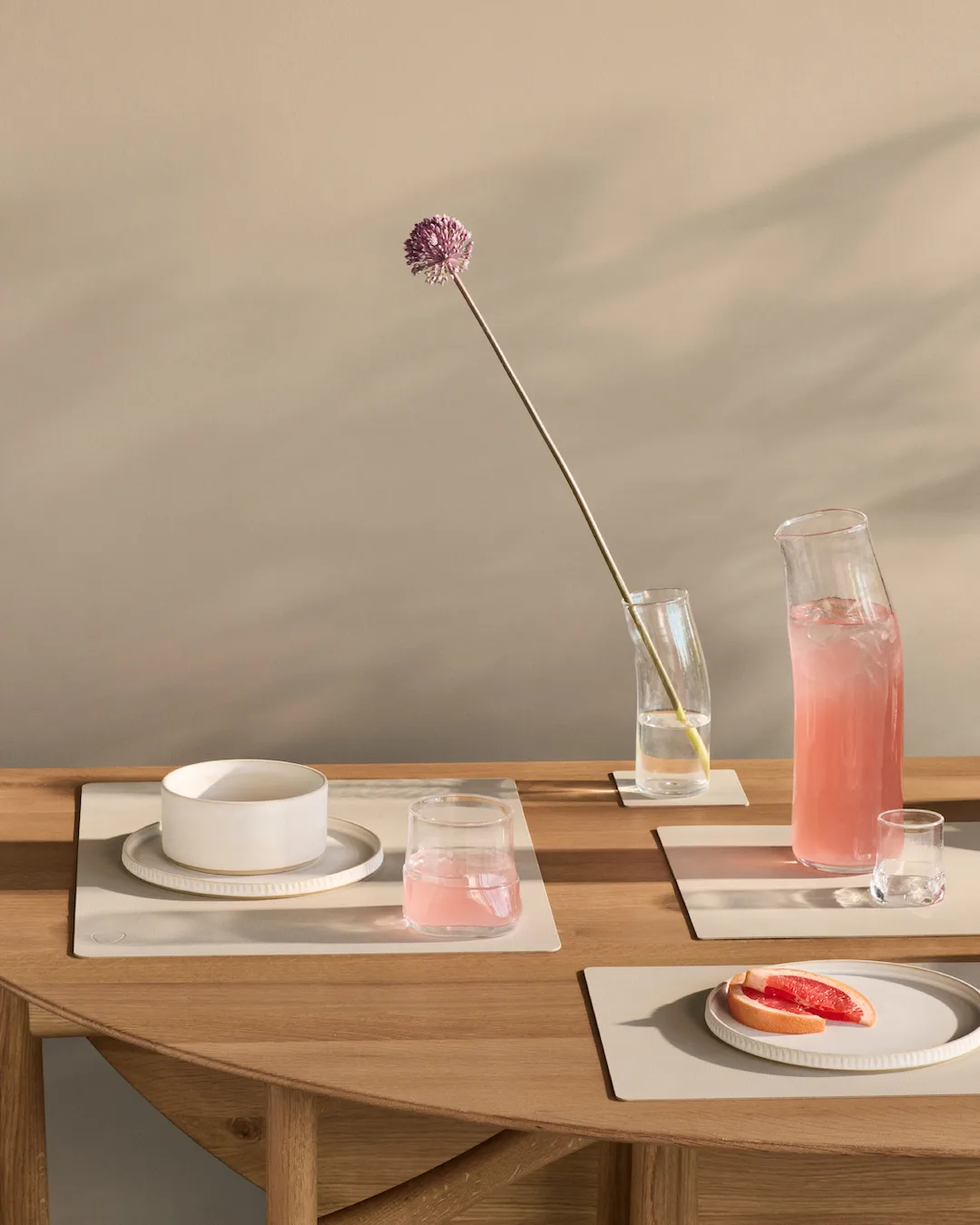Nupo placemat square L, Oyster white LIND DNA