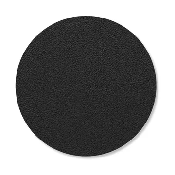 Serene coaster circle Ø10 cm - Black - LIND DNA