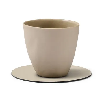 Serene coaster circle Ø10 cm - Cream - LIND DNA