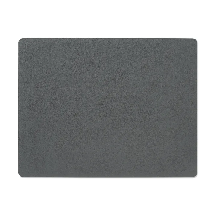 Serene placemat square L 35x45 cm - Anthracite - LIND DNA