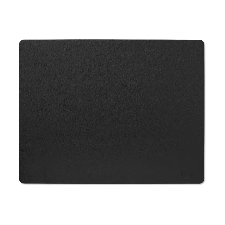 Serene placemat square L 35x45 cm - Black - LIND DNA