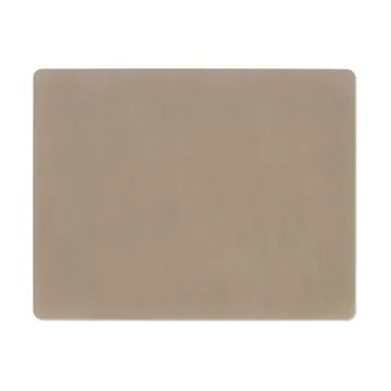 Serene placemat square L 35x45 cm - Mole Grey - LIND DNA