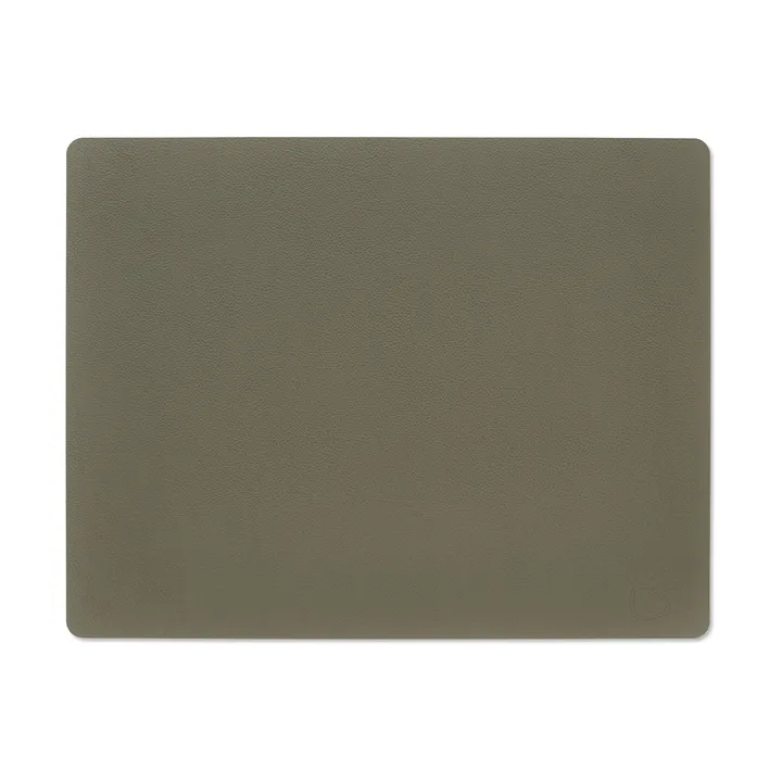 Serene placemat square L 35x45 cm - Moss - LIND DNA