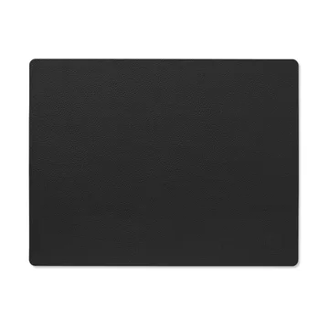 Serene placemat square M 26.5x34.5 cm - Black - LIND DNA