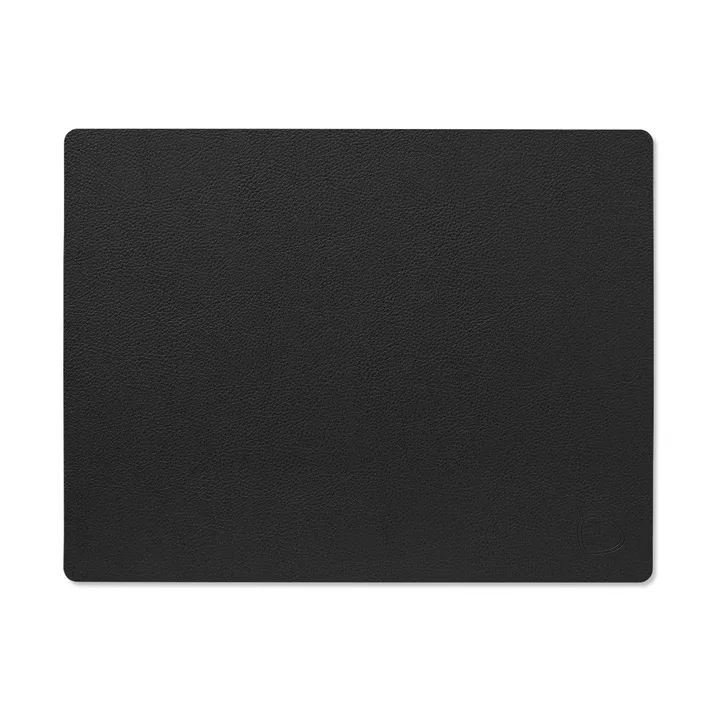 Serene placemat square M 26.5x34.5 cm - Black - LIND DNA