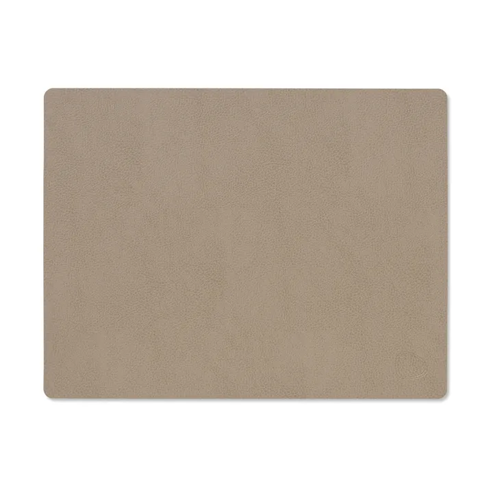 Serene placemat square M 26.5x34.5 cm - Mole Grey - LIND DNA