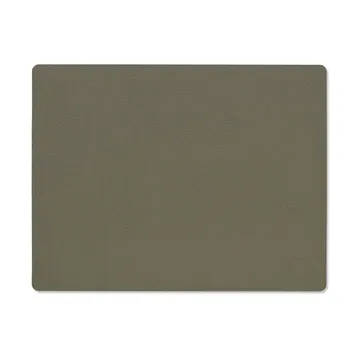 Serene placemat square M 26.5x34.5 cm - Moss - LIND DNA