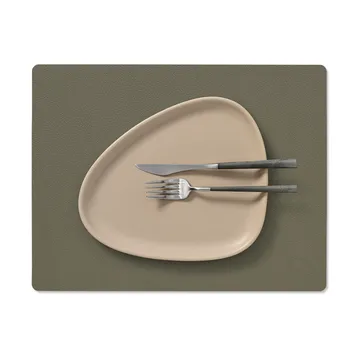 Serene placemat square M 26.5x34.5 cm - Moss - LIND DNA