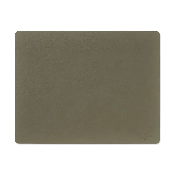 Square Nupo placemat 35x45 cm - Army green - LIND DNA