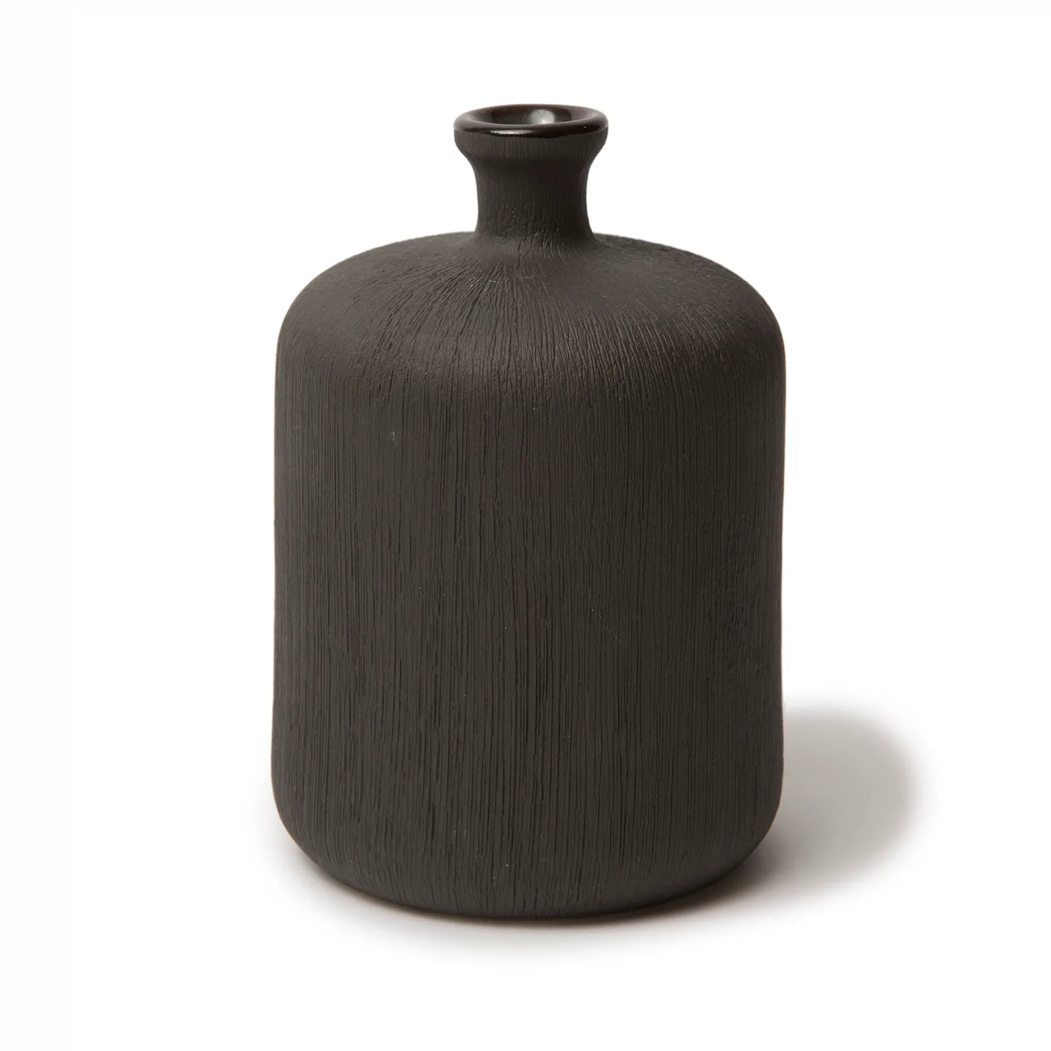 Bottle vase, Black, medium Lindform