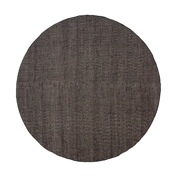 Asko round rug - Black, Ø240 cm - Linie Design