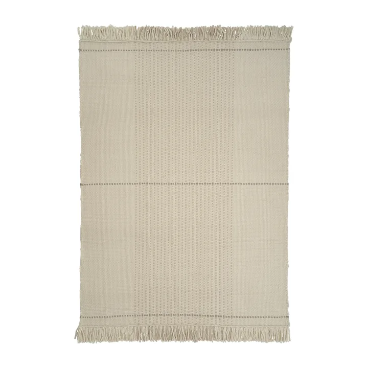 Awakened Mind wool carpet 140x200 cm - White - Linie Design