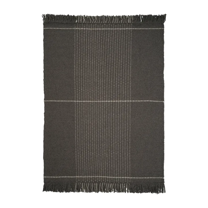 Awakened Mind wool carpet 200x300 cm - Charcoal - Linie Design