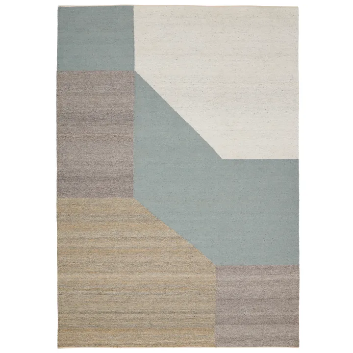Blocchi rug 140x200 cm - Aqua - Linie Design