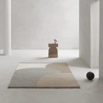 Eik wool carpet 170x240 cm - grey - Linie Design