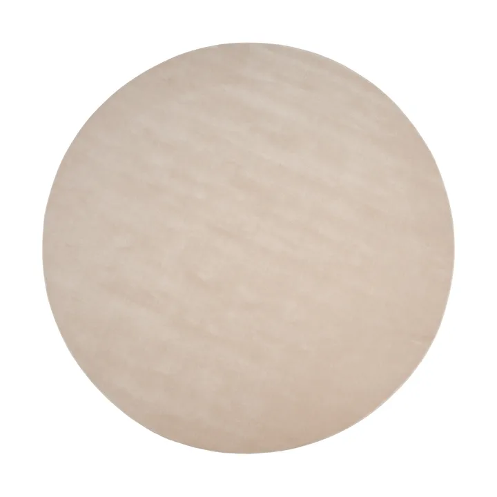 Halo Cloud wool carpet round - Beige, Ø300 cm - Linie Design