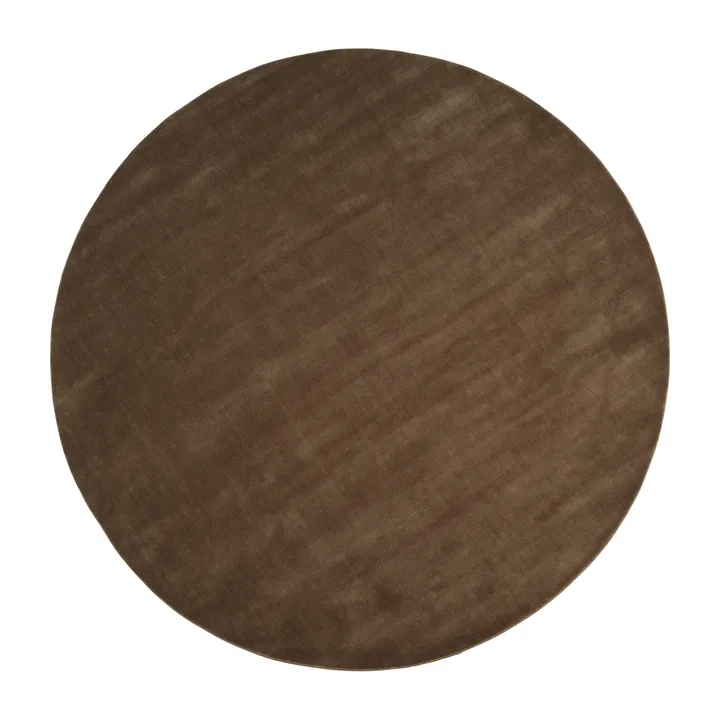 Halo Cloud wool carpet round - Moss, Ø250 cm - Linie Design