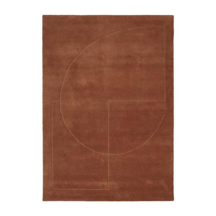 Lineal Poem wool carpet - Amber. 140x200 cm - Linie Design