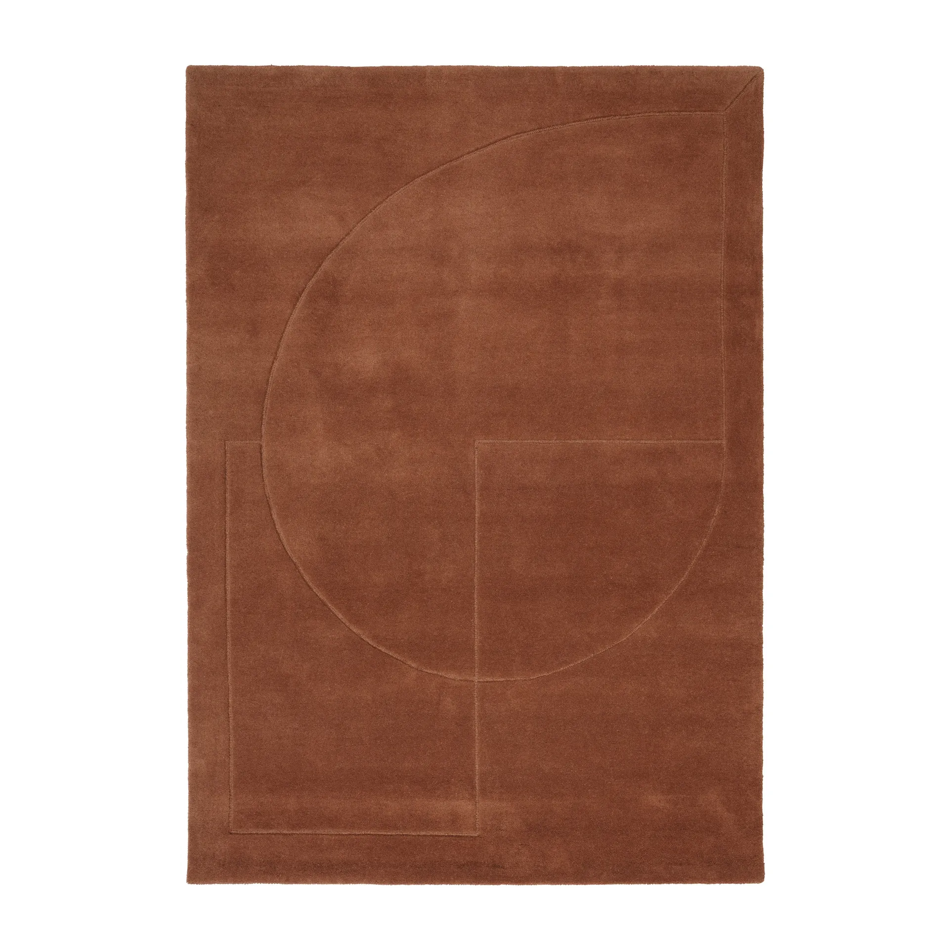 Lineal Poem wool carpet, Amber. 200x300 cm Linie Design