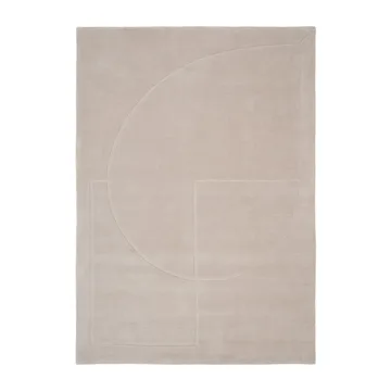 Lineal Poem wool carpet - Beige. 140x200 cm - Linie Design