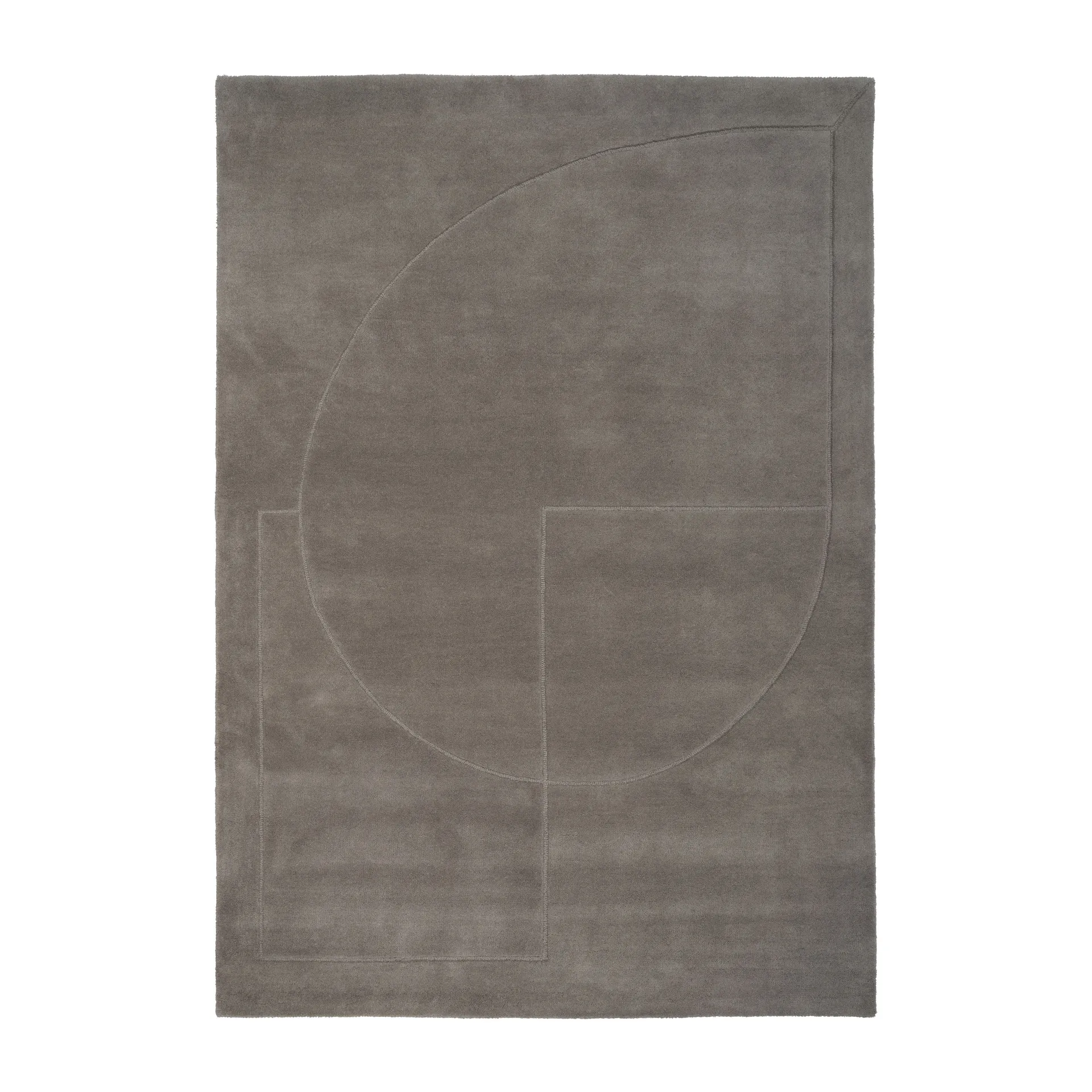 Lineal Poem wool carpet, Grey. 200x300 cm Linie Design