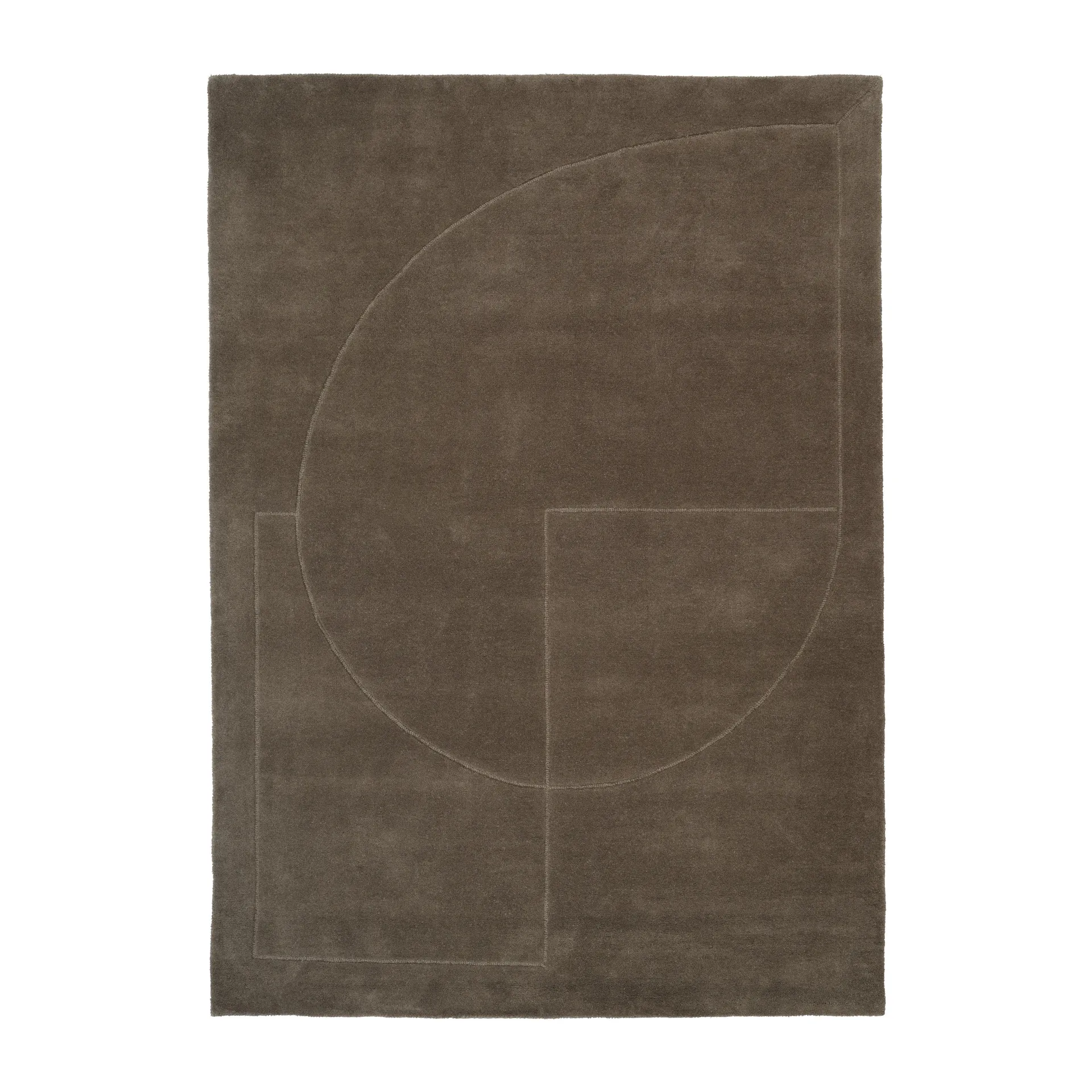 Lineal Poem wool carpet, Moss. 200x300 cm Linie Design
