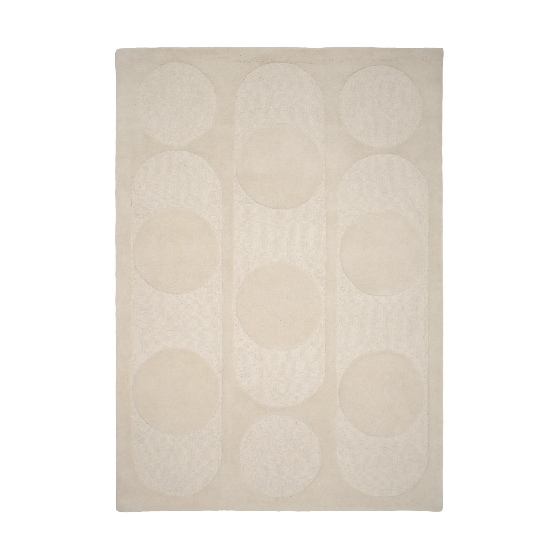 Orb Alliance wool carpet, White. 250x350 cm Linie Design