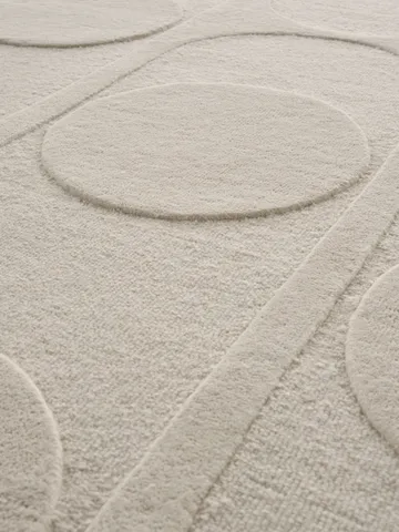 Orb Alliance wool carpet - White. 250x350 cm - Linie Design