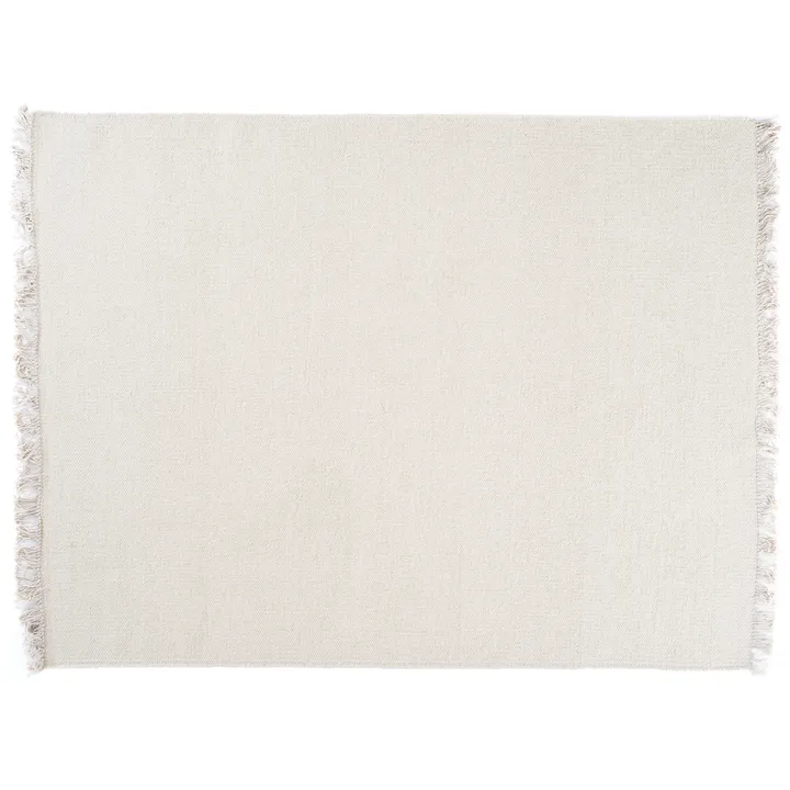 Rainbow wool carpet 140x200 cm - White - Linie Design