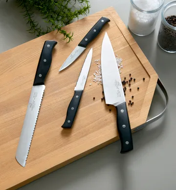 Lion Sabatier Austral knife set 4 pieces - Steel-black - Lion Sabatier