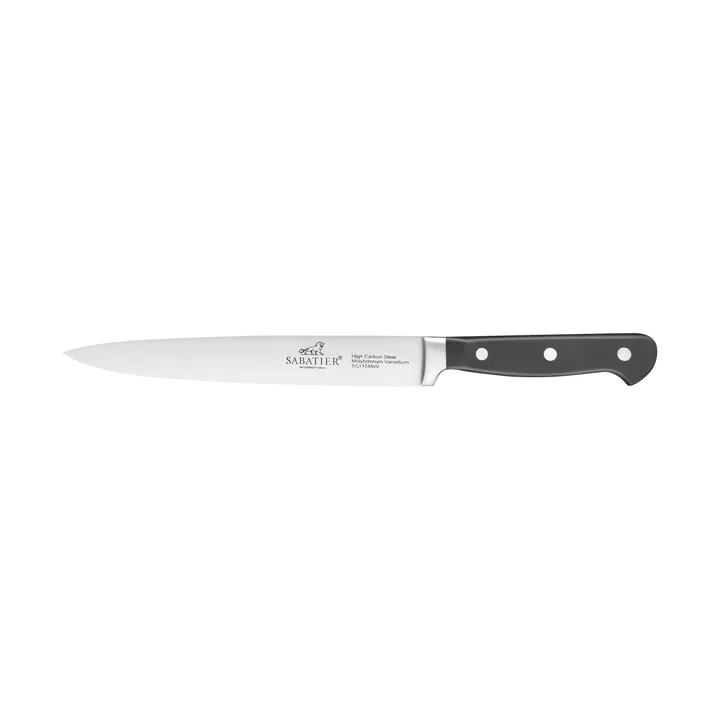 Pluto carving knife 20 cm - Steel-black - Lion Sabatier