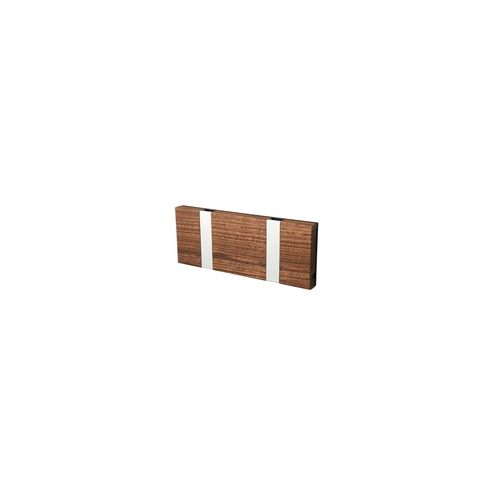 Knax hanger 2-hook, Oiled walnut LoCa