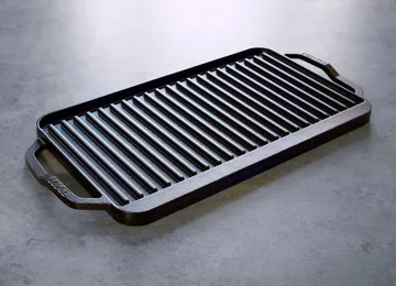 Chef collection reversible griddle and grill plate - 50x25 cm - Lodge