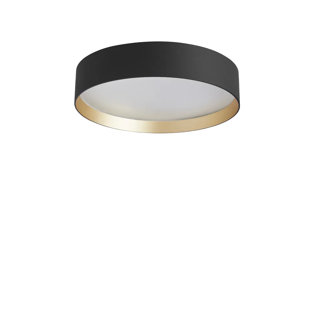 Lucia 35 ceiling lamp, Black-gold Loom Design