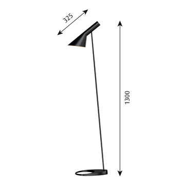 AJ floor lamp - Black - Louis Poulsen