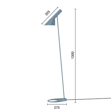 AJ floor lamp - Dusty blue - Louis Poulsen