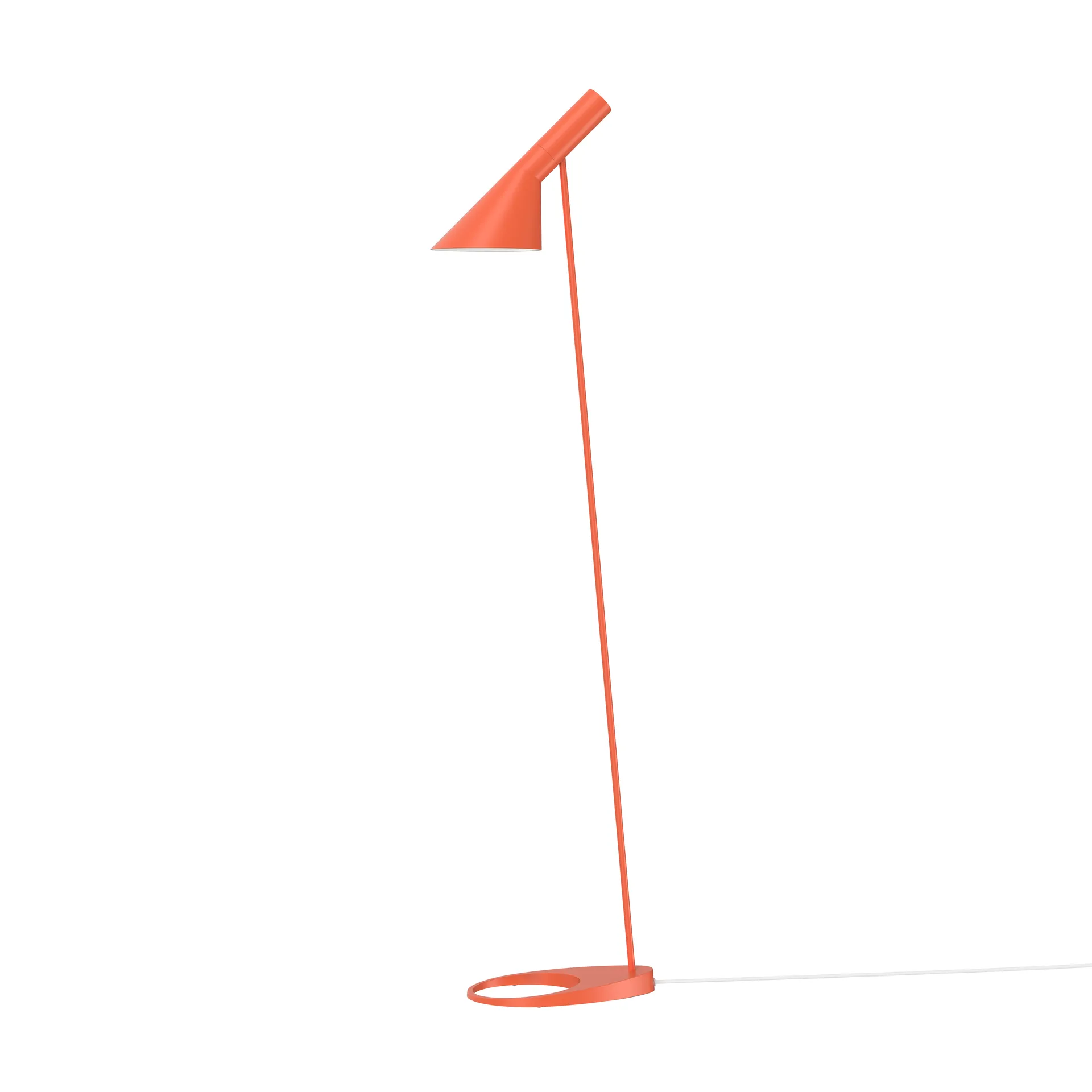 AJ floor lamp, Electric orange Louis Poulsen