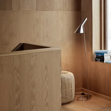 AJ floor lamp - Polished stainless steel - Louis Poulsen
