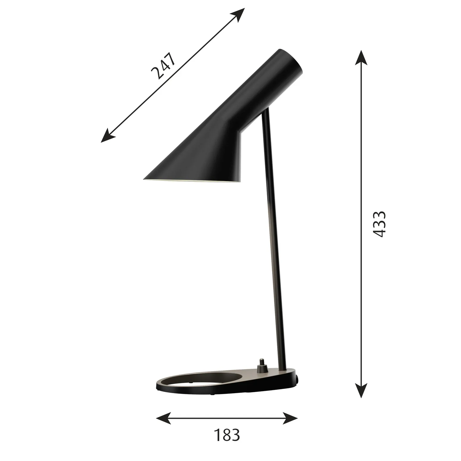 AJ MINI table lamp, Black Louis Poulsen