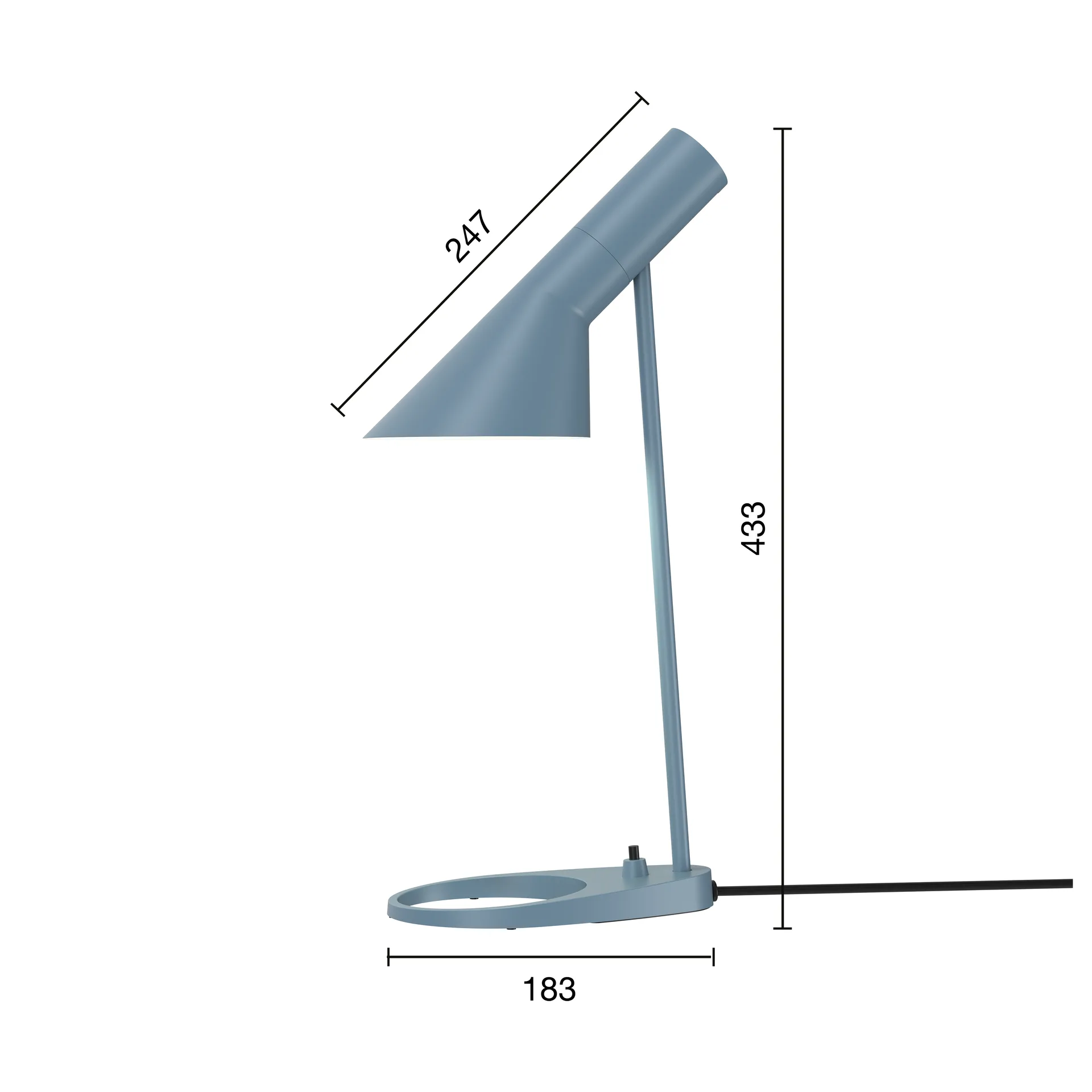 AJ MINI table lamp, Dusty blue Louis Poulsen