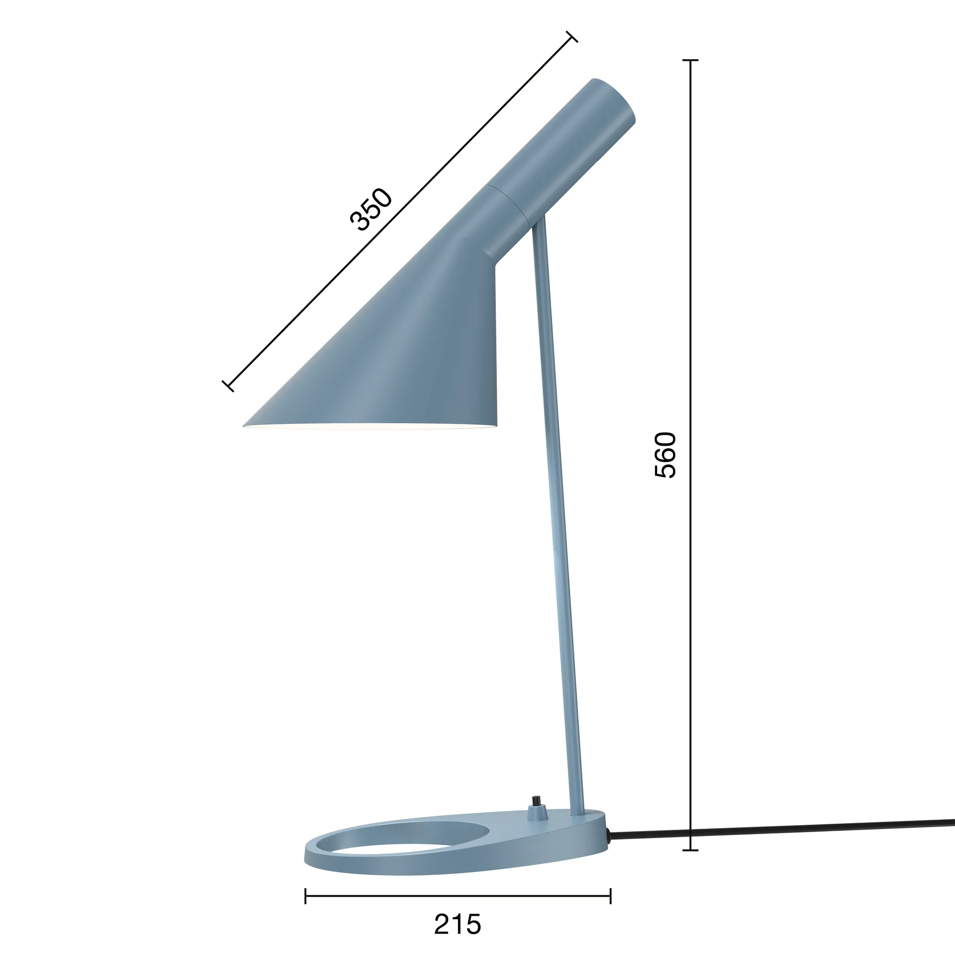 AJ table lamp, Dusty blue Louis Poulsen