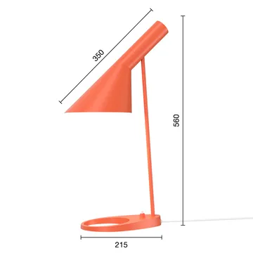AJ table lamp - Electric orange - Louis Poulsen
