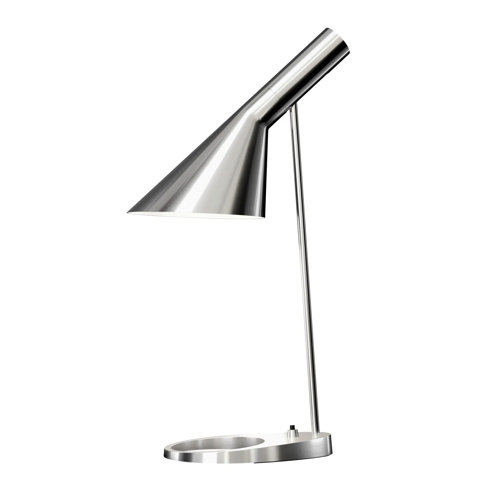 AJ table lamp, Polished stainless steel Louis Poulsen