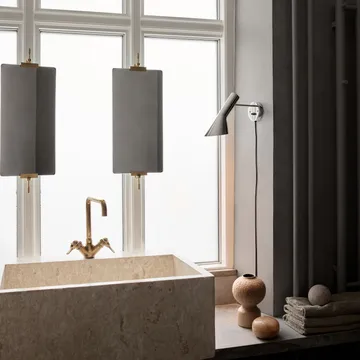 AJ wall lamp - Polished stainless steel - Louis Poulsen