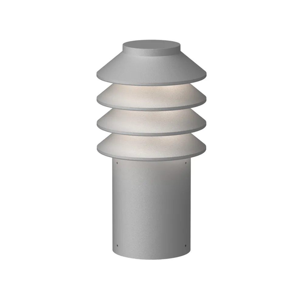 Bysted Garden Short w/o adapter bollard, Aluminum Louis Poulsen